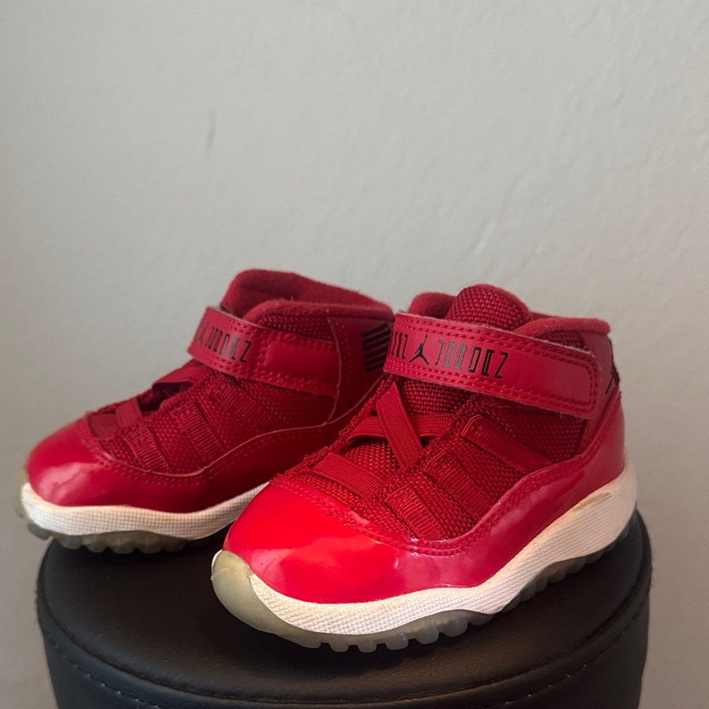 Jordan Kids Bright Red Sneakers
